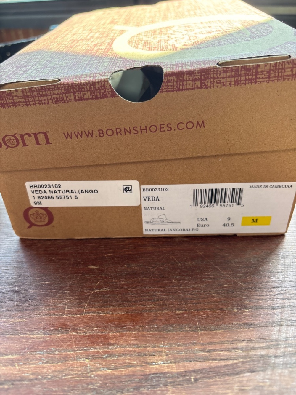 Born Veda sandal natural size 9 NWT - Picture 5 of 5